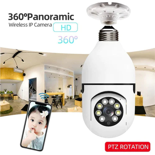 Cámara seguridad 360 WiFi HD-1080P