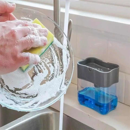 Dispensador de jabón líquido + esponja